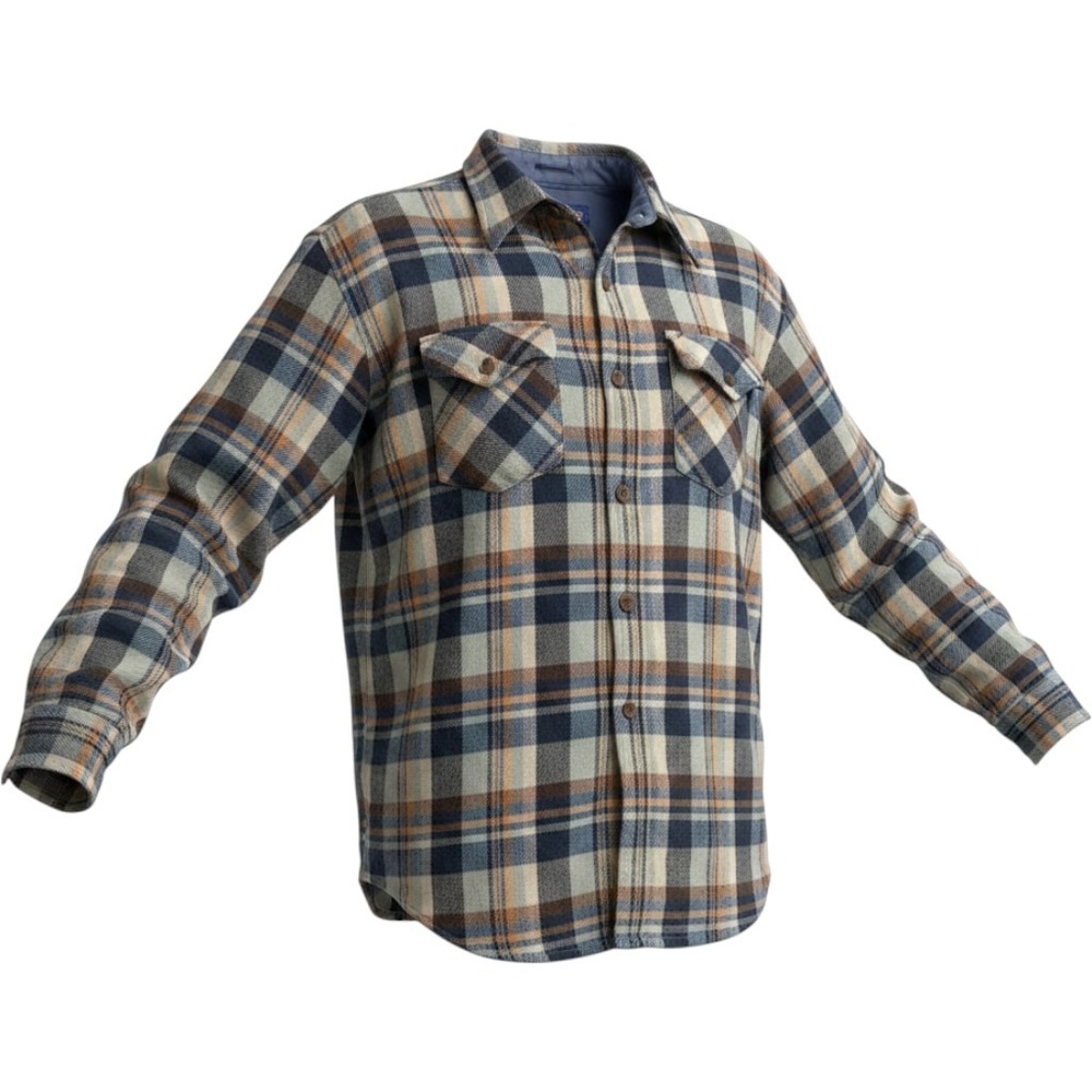 Vintage 80s Windbreaker Brand Plaid Flannel Shirt Jacket Shacket Korea Large‎